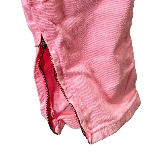 New Ksubi Spray On Skinny Jeans Ankle Zip Midrise Pink Friday Women's 26 NWT - Picture 5 of 10